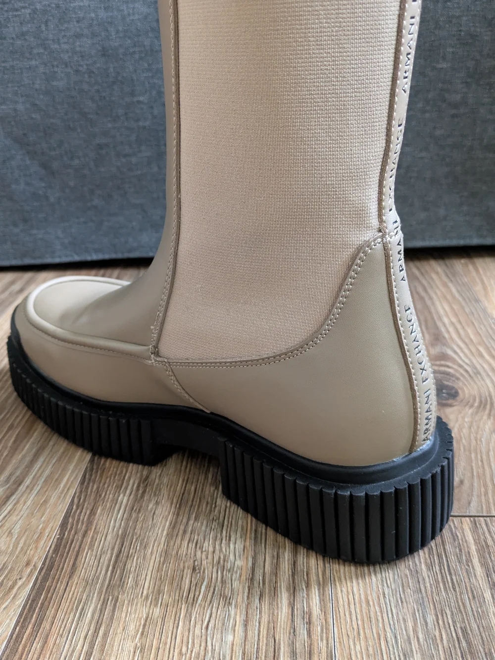 ARMANI EXCHANGE Platform Mid-Calf Chelsea Boots 8.5